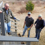 Peter Hickey, Nancy Purcell, Mark Allen, and Will Gette had another very productive work session at refuge headquarters